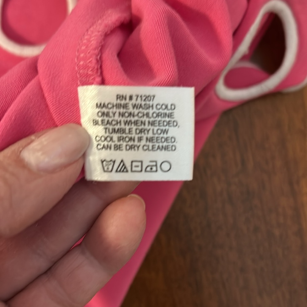 E.L.I. Pink Embroidered Eyelet Scalloped Hem Top - Picture 5 of 5